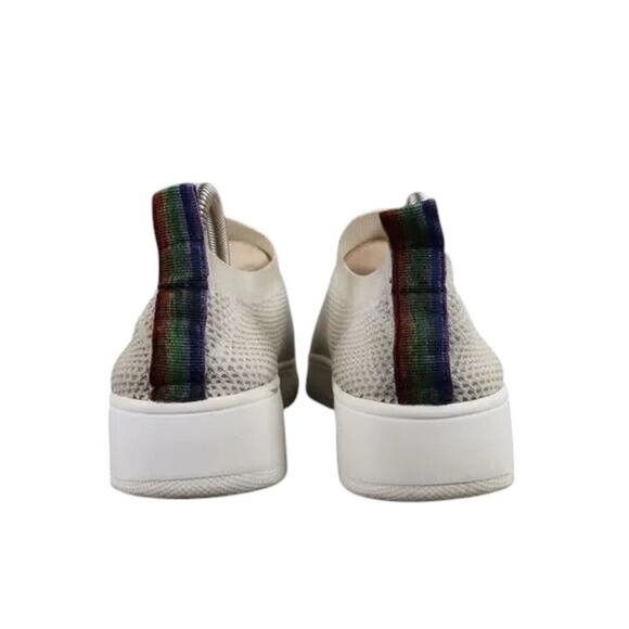 Steve Madden Shoes Womens 7 Sneakers Slip On Casual Fashion Knit White Platform - Picture 4 of 16